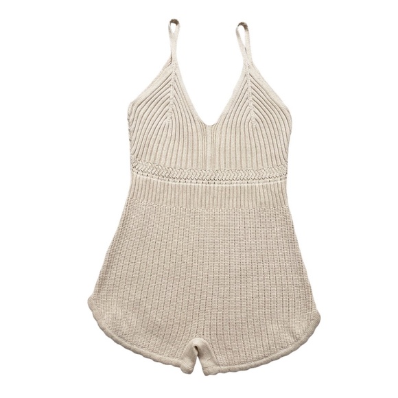 Anthropologie Pants - Anthropologie Sweater Knit Romper XL